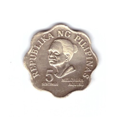 Moneda Filipine 5 sentimos 1975, stare buna, curata foto