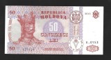 MOLDOVA 50 LEI 2013 [1] P - 14 f , Semnatura Dorin Dragutanu , XF++ / a UNC