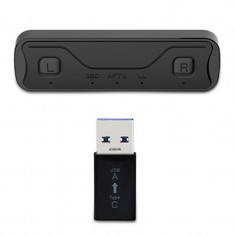 Adaptor audio Techstar® pentru consola de jocuri, Bluetooth 5.0, Casti portabile, Compatibil cu PS4, Nintendo Switch, PC si MAC, USB Type-C, Negru