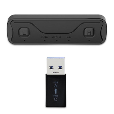 Adaptor audio Techstar&amp;reg; pentru consola de jocuri, Bluetooth 5.0, Casti portabile, Compatibil cu PS4, Nintendo Switch, PC si MAC, USB Type-C, Negru foto