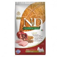 Farmina N&amp;amp;amp;D dog AG adult mini light, pui &amp;amp;amp; rodie 2,5 kg foto