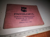 Cumpara ieftin PROGRAM FOTBAL DINAMO -PROGRAMUL TURULUI CAMPIONATULUI NAT DE FOTBAL 1980-81