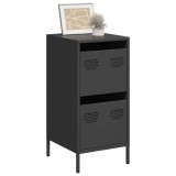 vidaXL Dulap, negru, 35x39x73,5 cm, oțel laminat la rece