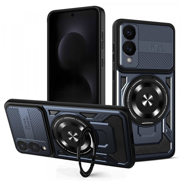 Husa pentru Samsung Galaxy S25 Edge S937, Techsuit, RuggedCam, Albastra