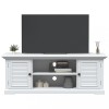 Gossi dulap tv, alb, 110x30x41 cm, lemn prelucrat