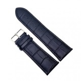 Cumpara ieftin Curea Ceas Piele Naturala Neagra 26mm 28mm 30mm Time Veranda Croco Mata Catarama Argintie
