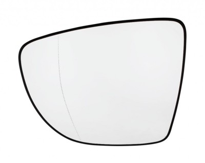 Geam oglinda Renault Captur, 03.2013-02.2020, Renault Clio IV, 10.2012-12.2019, Clio V, 08.2019-06.2023;, partea Stanga, culoare sticla crom , sticla foto