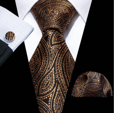 Set cravata + batista + butoni - matase - model 490 foto