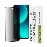 Techsuit - 111D Privacy Full&nbsp;Glue - Xiaomi 13T / 13T Pro - Black
