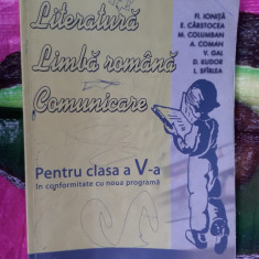 LITERATURA LIMBA ROMANA COMUNICARE CLASA A V A COMAN .GAL , CARSTOCEA .KUDOR