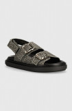 Alohas sandale de piele Harper femei, culoarea gri, S100629-01