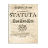 Statuta Nation Saxonum Transilvania 1779, Sibiu, Constitutie Sasi, Drept, Tiparitura Veche, Bibliofilie, Carte Germana Olografa