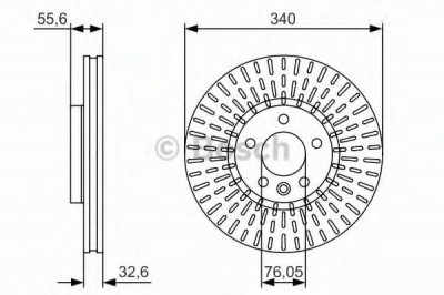 Disc frana VW TRANSPORTER V bus (7HB, 7HJ, 7EB, 7EJ, 7EF, 7EG, 7HF, 7EC) (2003 - 2016) BOSCH 0 986 479 546 foto