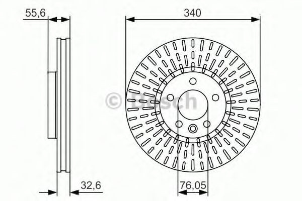 Disc frana VW MULTIVAN V (7HM, 7HN, 7HF, 7EF, 7EM, 7EN) (2003 - 2015) BOSCH 0 986 479 546