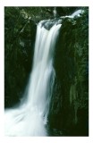 Tablou Canvas, "Cascada din inima pădurii verzi", Apă, Cascadă, Verdeață, Rocă, Natură, Frumusețe, Flux, Energie, Sălbăticie, 26 x 39 cm, CMCLASS