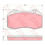 Set placute frana Trw GDB1606, parte montare : Punte fata