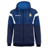 Real Madrid hanorac de bărbați cu glugă No17 Zip navy - M