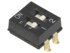 Comutator DIP-SWITCH 2 Secțiuni ON-OFF 24VDC