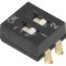 Comutator DIP-SWITCH 2 Secțiuni ON-OFF 24VDC