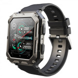 Cumpara ieftin Smartwatch iSEN C20 Pro Negru, 1.83 inch, Apel bluetooth, Bluetooth 5.0, Ritm cardiac, SpO2, 123 sporturi, Ip68, 380mAh