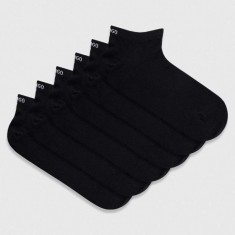 HUGO șosete 6-pack bărbați, culoarea negru 50480223