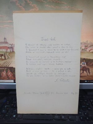 N. Volenti, 4 poezii scrise de m&amp;acirc;nă de un admirator c. 1930, După bal, 082 foto