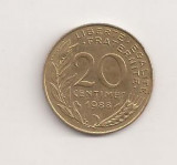 Moneda Franta - 20 Centimes 1988 v2, Europa