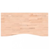 Cumpara ieftin Blat de birou, 100x(45-50)x2,5 cm, lemn masiv de fag