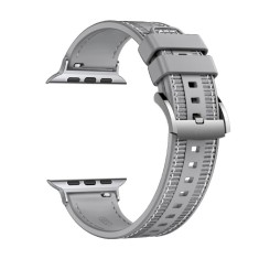 Techsuit - Watchband 32mm (W051) - Apple Watch 1/2/3/4/5/6/7/8/9/10/SE/SE 2 (38/40/41/42mm) - Gray foto