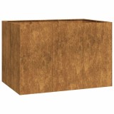 Cumpara ieftin Jardiniera Rusty 120x80x80 cm Otel pentru intemperii