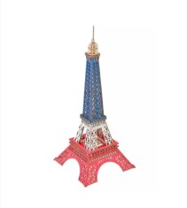 Set de Construit din Lemn, Macheta 3D, Copii si Adulti, 96 Piese, Turnul Eiffel, 14+ ani