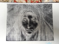 Eugen Bratfanof &quot;Portret&quot;,zincogravura,11,5x14,5cm