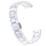Cumpara ieftin Curea ceramica, compatibila Samsung Galaxy Watch 46mm, telescoape QR, Alb