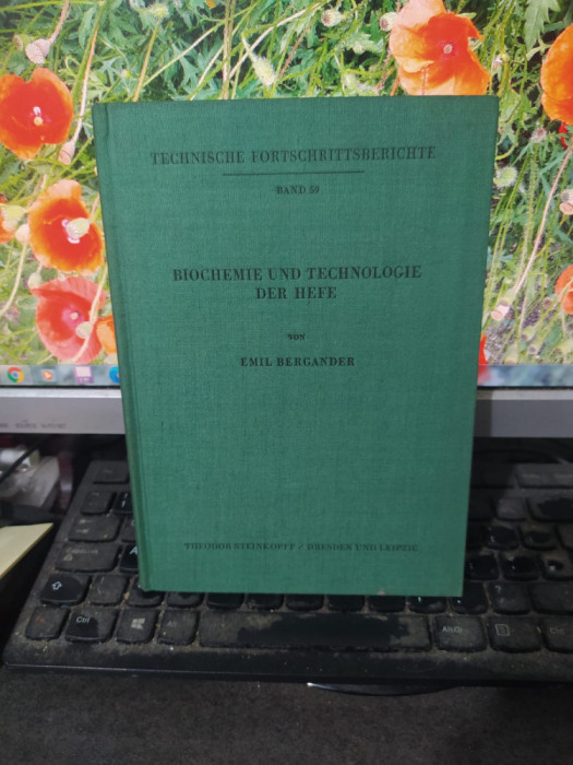 Emil Bergander, Biochemie und technologie der hefe, Dresda și Leipzig 1959, 126