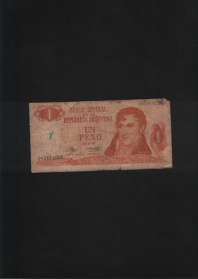Argentina 1 peso 1974 seria04249422 uzata foto
