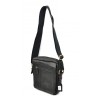 Borseta Barbati Umar Piele Naturala Neagra ROROCKJEANS BO17471N - 30x20x10cm, Curea Detasabila, Suport Telefon