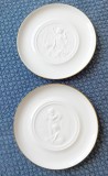 Doua farfurii portelan decorative de perete