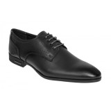 Pantofi barbati eleganti din piele naturala culoare neagra GKR101N