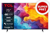 Televizor LED TCL 190 cm (75inch) 75V6B, Ultra HD 4K, Smart TV, WiFi, CI