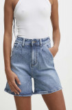 Cumpara ieftin Answear Lab pantaloni scurti jeans femei, neted, high waist