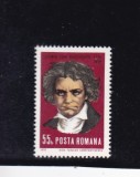 ROMANIA 1970 LP 748 - 200 DE ANI DE LA NASTEREA LUI L.VAN BEETHOVEN MNH, Nestampilat