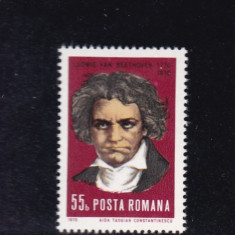 ROMANIA 1970 LP 748 - 200 DE ANI DE LA NASTEREA LUI L.VAN BEETHOVEN MNH