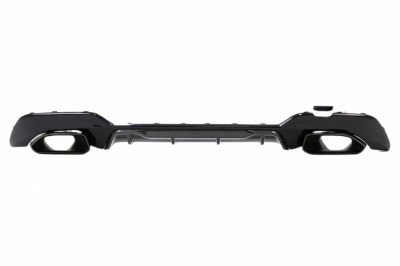 Difuzor Bara Spate Evacuare Dubla si Tobe Ornament BMW Seria 3 G20 G28 Sedan G21 Touring (2019-up) M340i M Look Carbon Performance AutoTuning foto