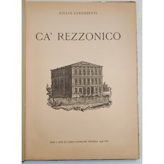CA &#039; REZZONICO di GIULIO LORENZETTI , 1938