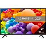Televizor LED LG 43UT73003LA, 108 cm, Smart, 4K Ultra HD, Clasa G (Model 2024), 109 cm