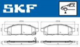 Set placute frana fata SKF VKBP80331A
