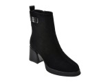 Botine EPICA negre, T1623, din piele intoarsa