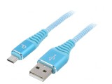Cablu USB 2.0 A la Micro B Aurit 1m Turcoaz, Gembird