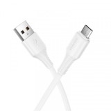 Cablu Date si Incarcare USB-A - microUSB HOCO X120, 18W, 1m, Alb