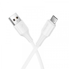 Cablu Date si Incarcare USB-A - microUSB HOCO X120, 18W, 1m, Alb